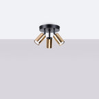 Deckenleuchte - Spot - Strahler WINX 3P schwarz & gold Sollux Lighting