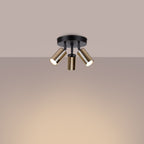 Deckenleuchte - Spot - Strahler WINX 3P schwarz & gold Sollux Lighting