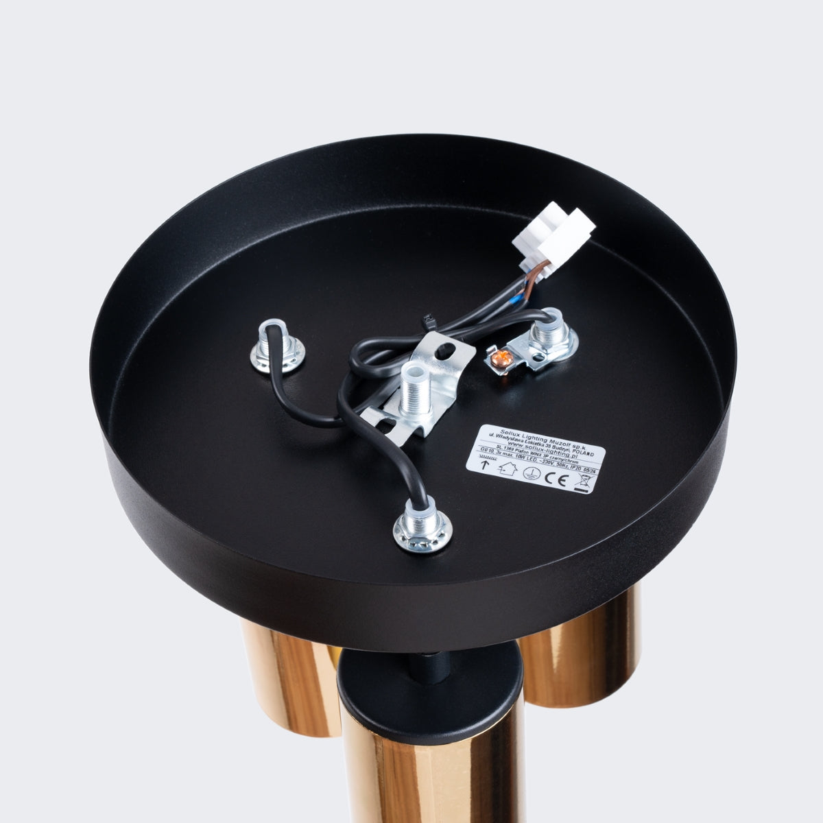 Deckenleuchte - Spot - Strahler WINX 3P schwarz & gold Sollux Lighting