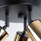 Deckenleuchte - Spot - Strahler WINX 3P schwarz & gold Sollux Lighting