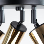 Deckenleuchte - Spot - Strahler WINX 3P schwarz & gold Sollux Lighting