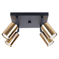Deckenleuchte - Spot - Strahler WINX 4 schwarz & gold Sollux Lighting