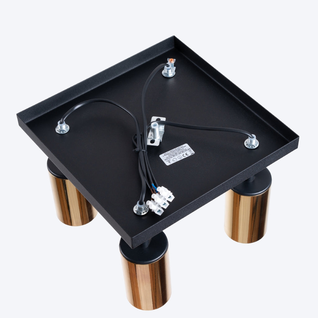 Deckenleuchte - Spot - Strahler WINX 4 schwarz & gold Sollux Lighting