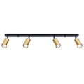 Deckenleuchte - Spot - Strahler WINX 4L schwarz & gold Sollux Lighting