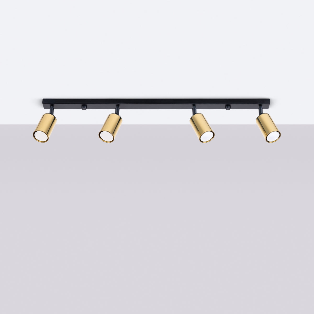 Deckenleuchte - Spot - Strahler WINX 4L schwarz & gold Sollux Lighting