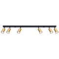 Deckenleuchte - Spot - Strahler WINX 6L schwarz & gold Sollux Lighting