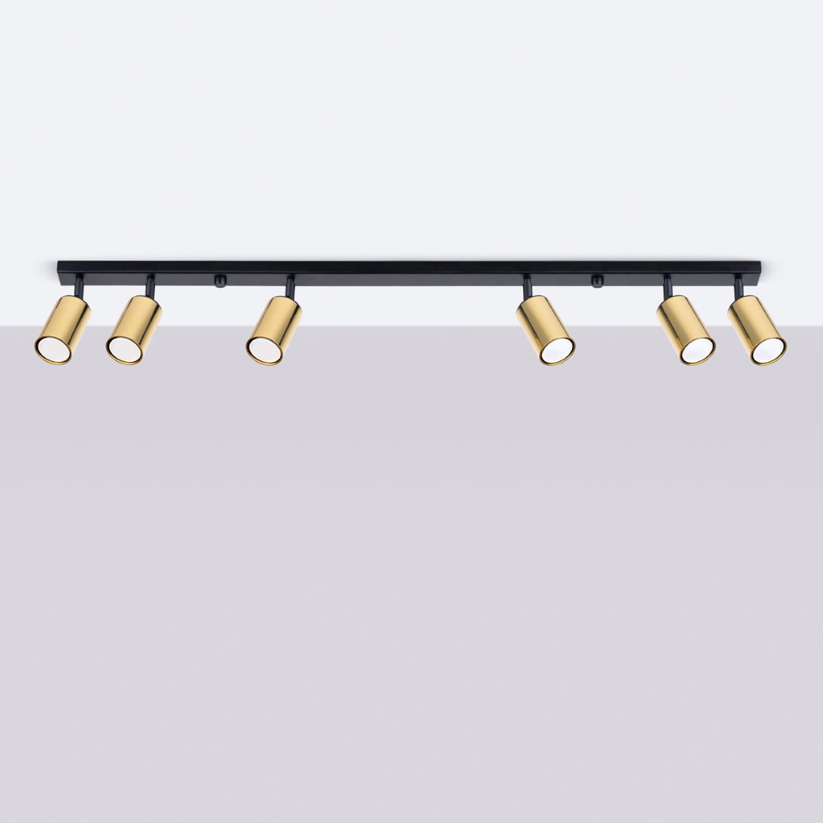 Deckenleuchte - Spot - Strahler WINX 6L schwarz & gold Sollux Lighting