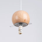 Pendelleuchte PEKKA 3P weiß & naturfarbenes Holz Sollux Lighting