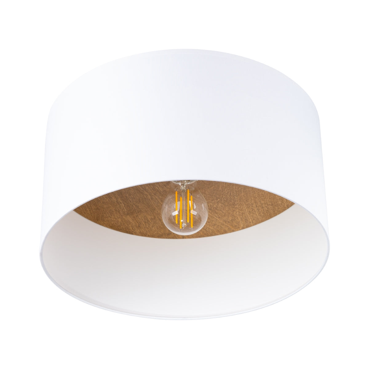 Deckenleuchte TELESTO Weiß & Hellbraun Sollux Lighting