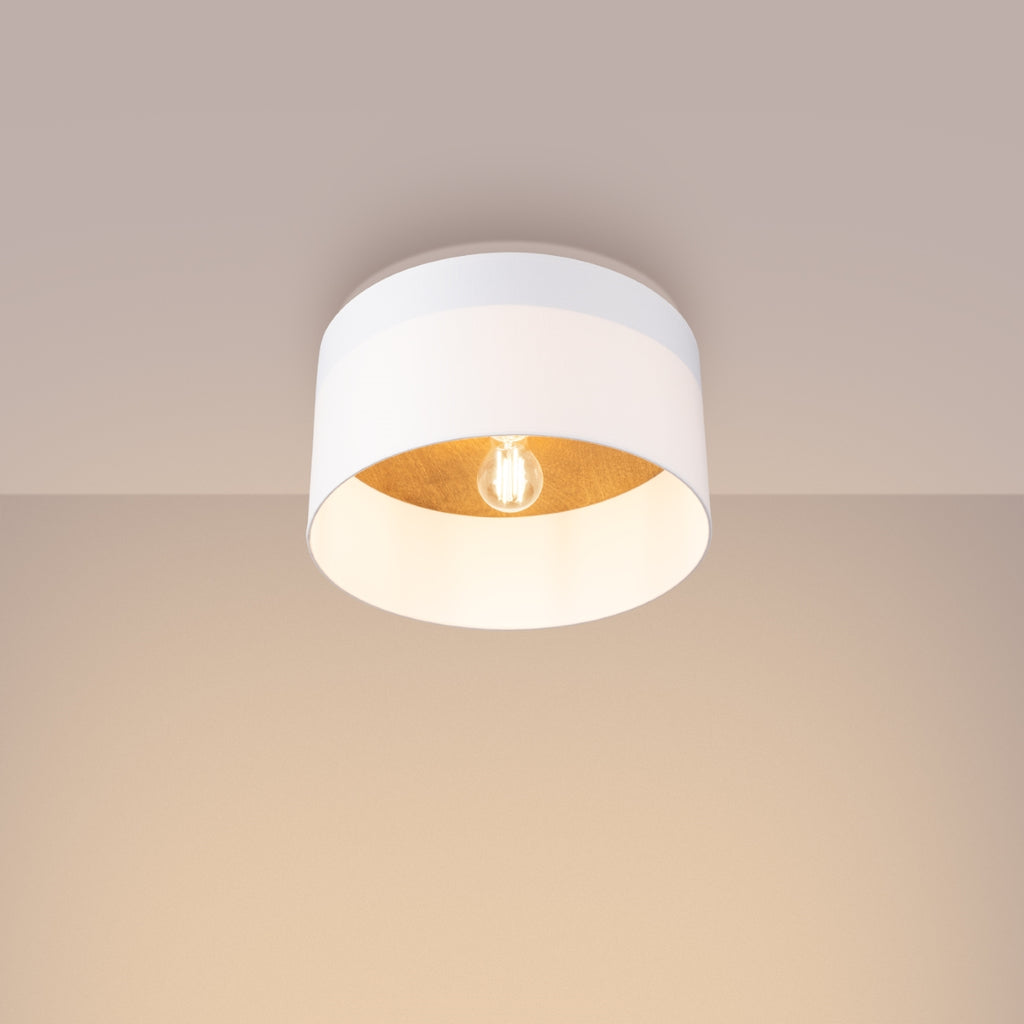 Deckenleuchte TELESTO Weiß & Hellbraun Sollux Lighting