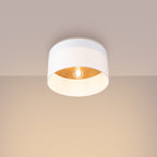 Deckenleuchte TELESTO Weiß & Hellbraun Sollux Lighting
