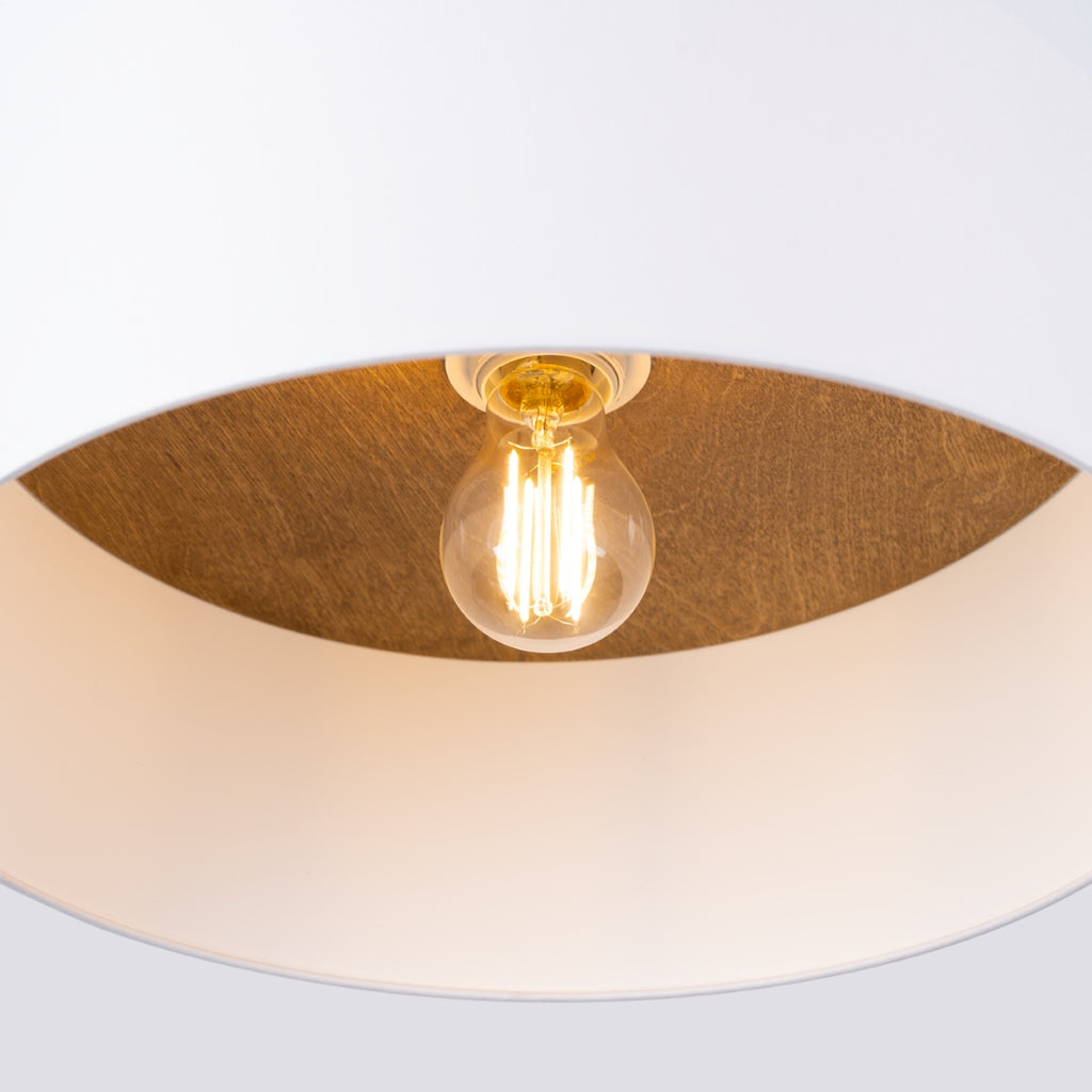 Deckenleuchte TELESTO Weiß & Hellbraun Sollux Lighting