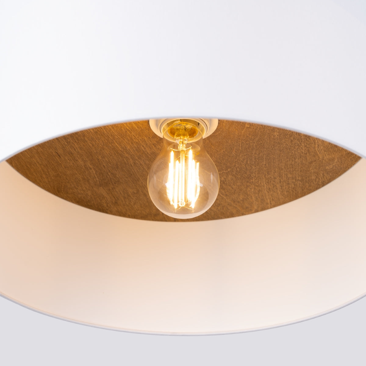 Deckenleuchte TELESTO Weiß & Hellbraun Sollux Lighting
