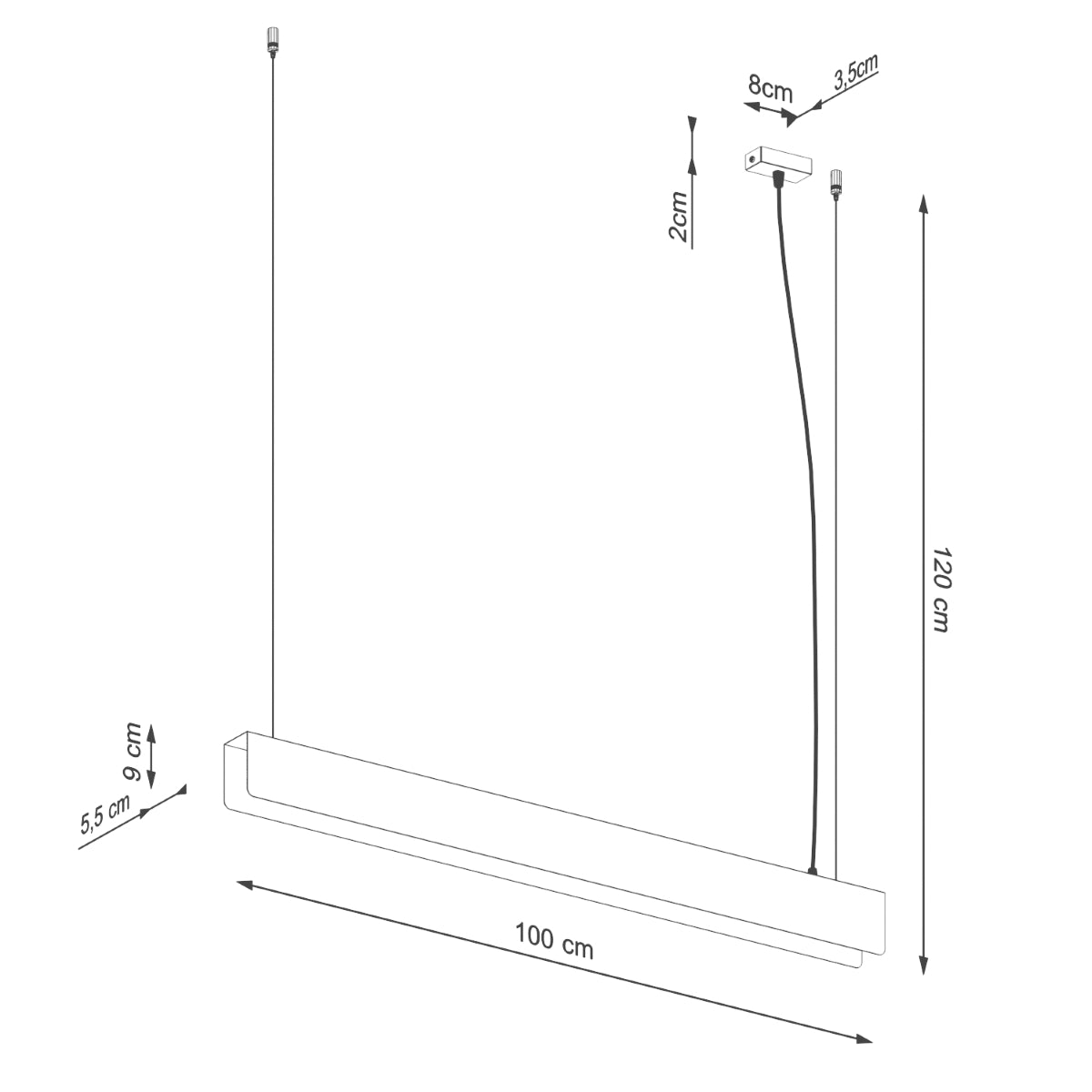 Pendelleuchte SPARK weiß Sollux Lighting