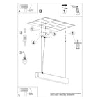 Pendelleuchte SPARK schwarz Sollux Lighting