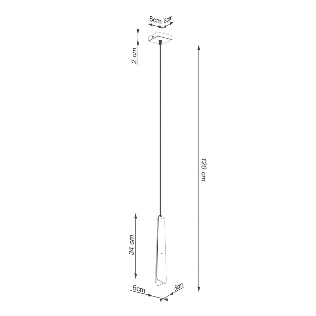 Pendelleuchte PRYSM 1 weiß Sollux Lighting