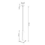 Pendelleuchte PRYSM 1 weiß Sollux Lighting