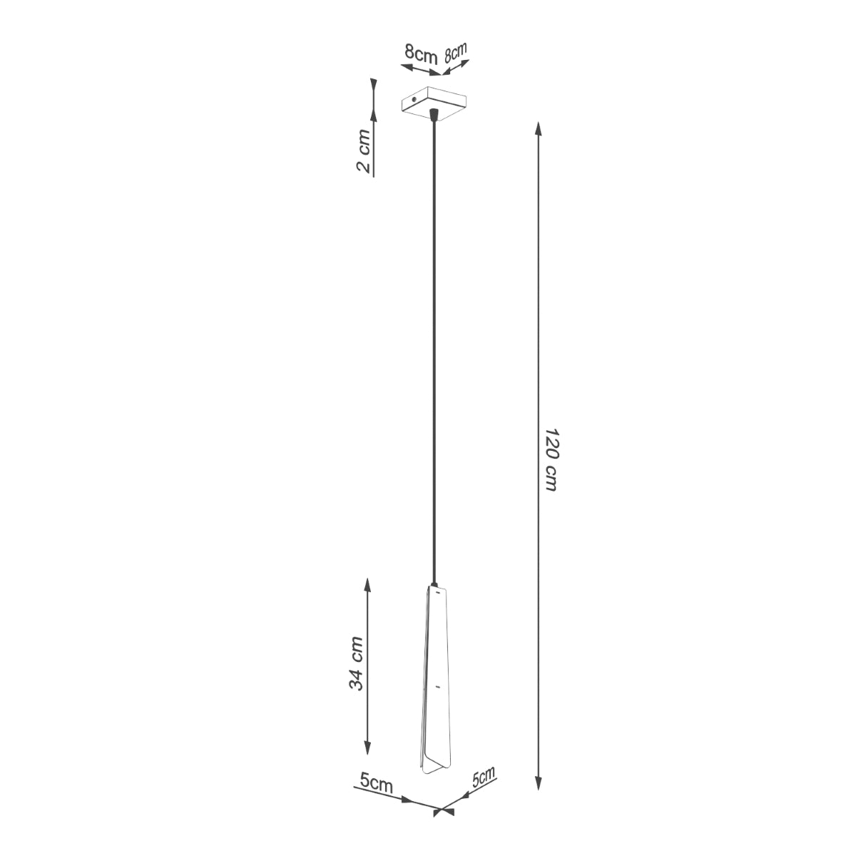 Pendelleuchte PRYSM 1 weiß Sollux Lighting