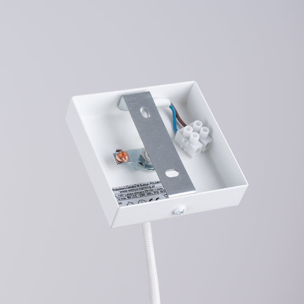 Pendelleuchte PRYSM 1 weiß Sollux Lighting