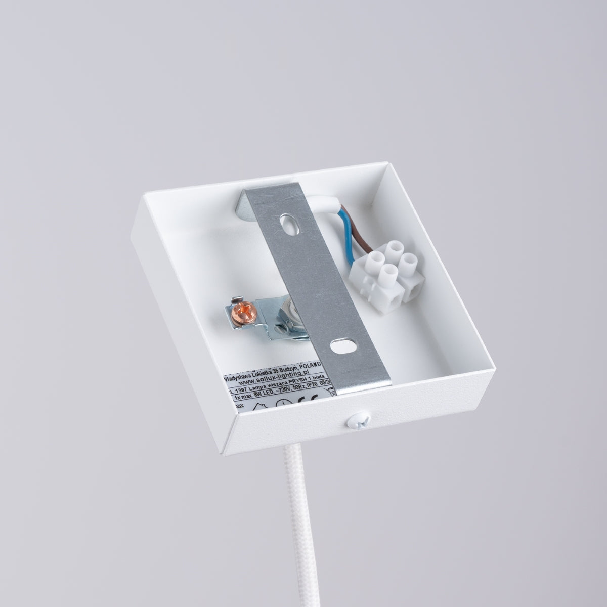 Pendelleuchte PRYSM 1 weiß Sollux Lighting