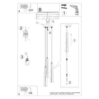 Pendelleuchte PRYSM 3P weiß Sollux Lighting