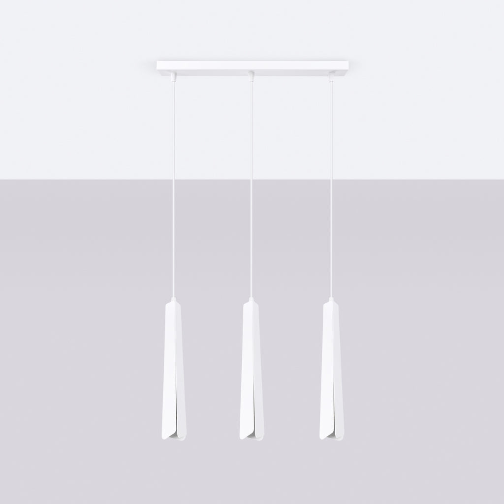 Pendelleuchte PRYSM 3L weiß Sollux Lighting