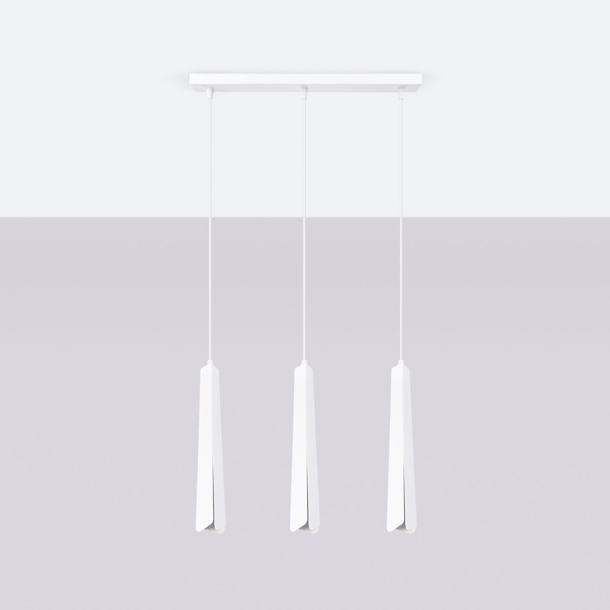 Pendelleuchte PRYSM 3L weiß Sollux Lighting