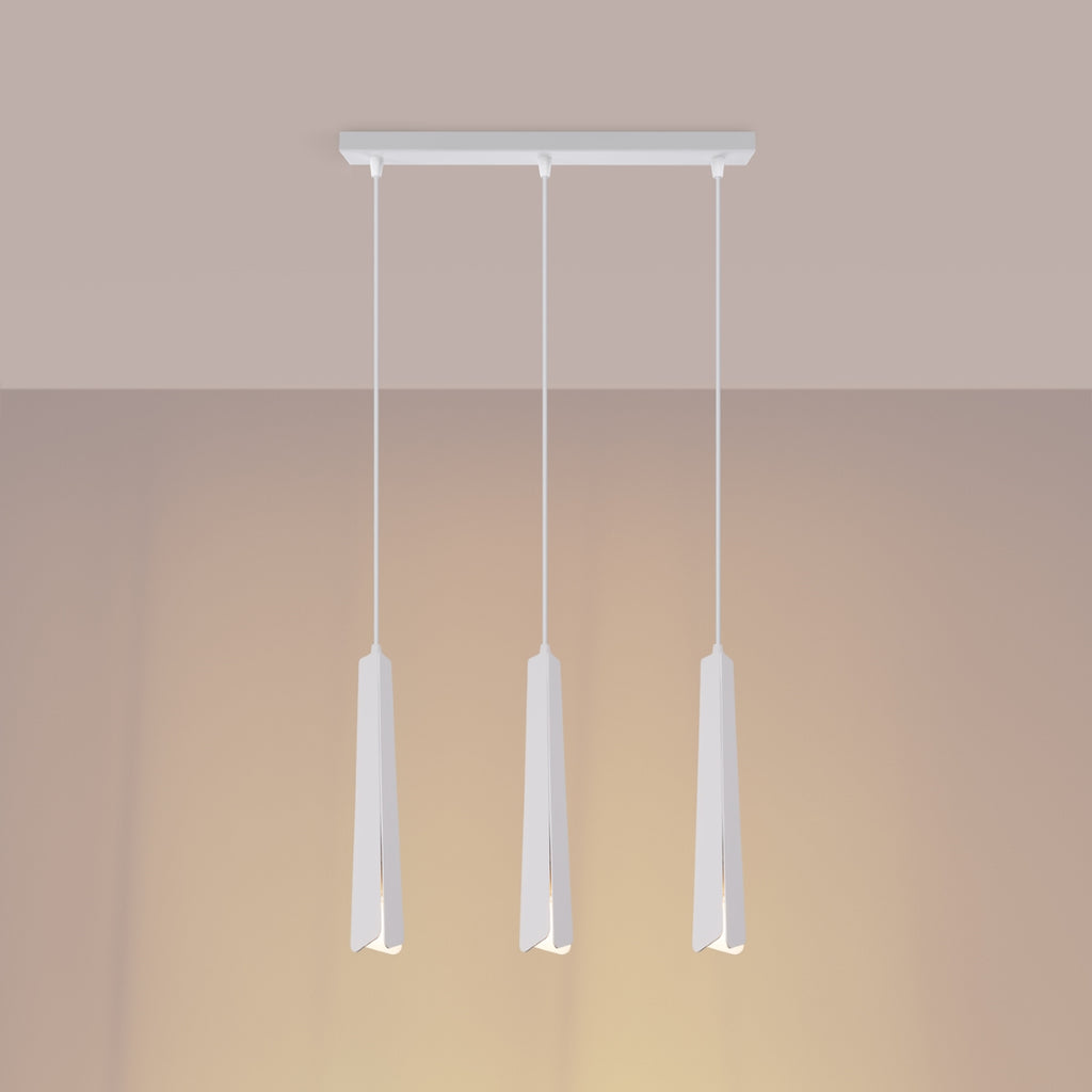 Pendelleuchte PRYSM 3L weiß Sollux Lighting
