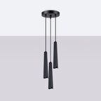 Pendelleuchte PRYSM 3P schwarz Sollux Lighting