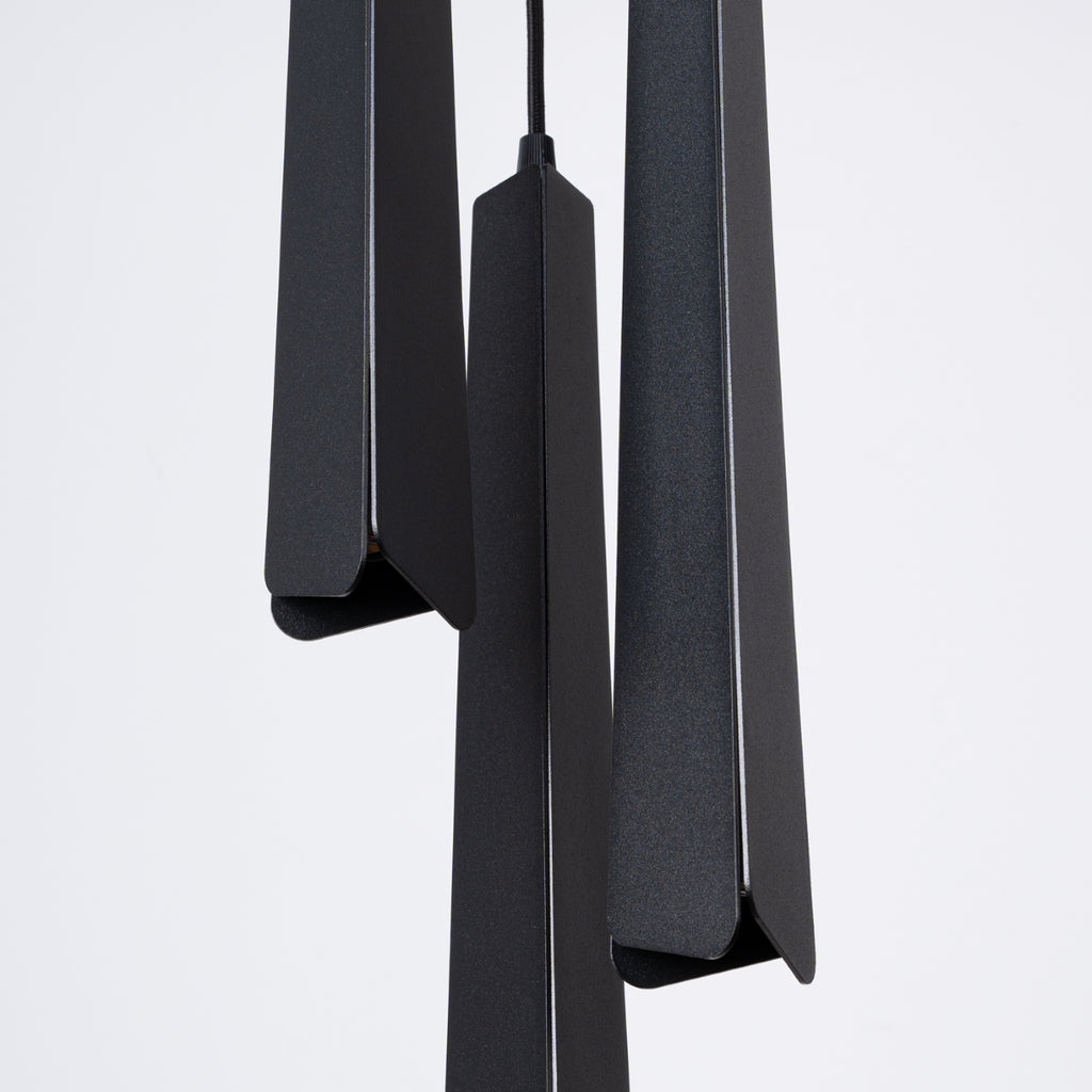 Pendelleuchte PRYSM 3P schwarz Sollux Lighting