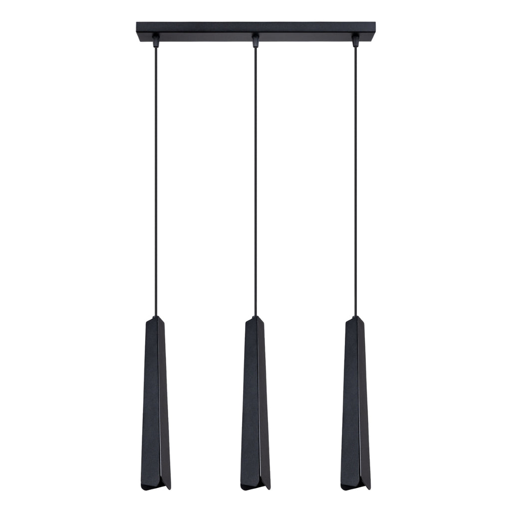 Pendelleuchte PRYSM 3L schwarz Sollux Lighting