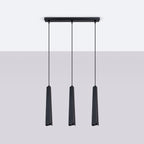 Pendelleuchte PRYSM 3L schwarz Sollux Lighting