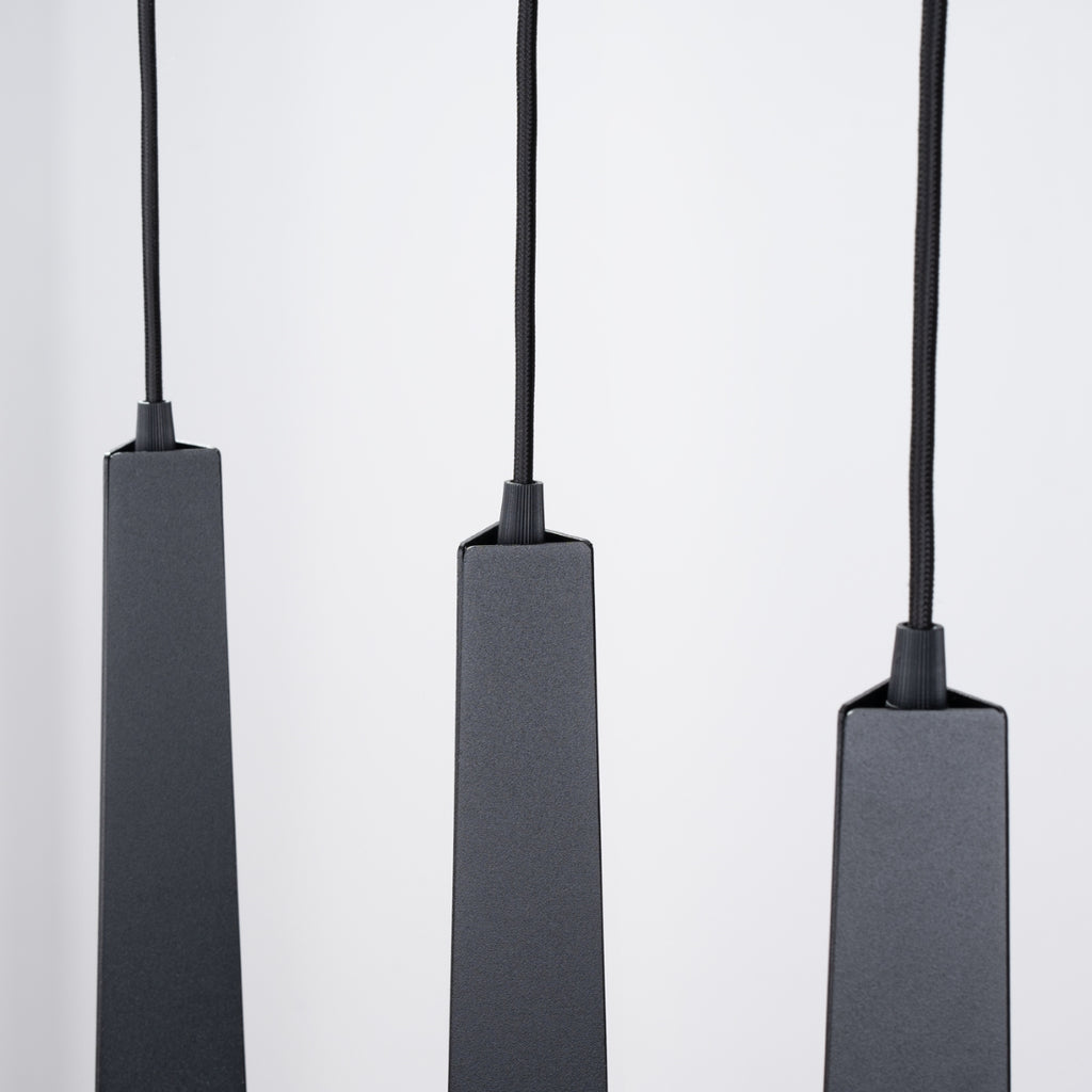 Pendelleuchte PRYSM 3L schwarz Sollux Lighting