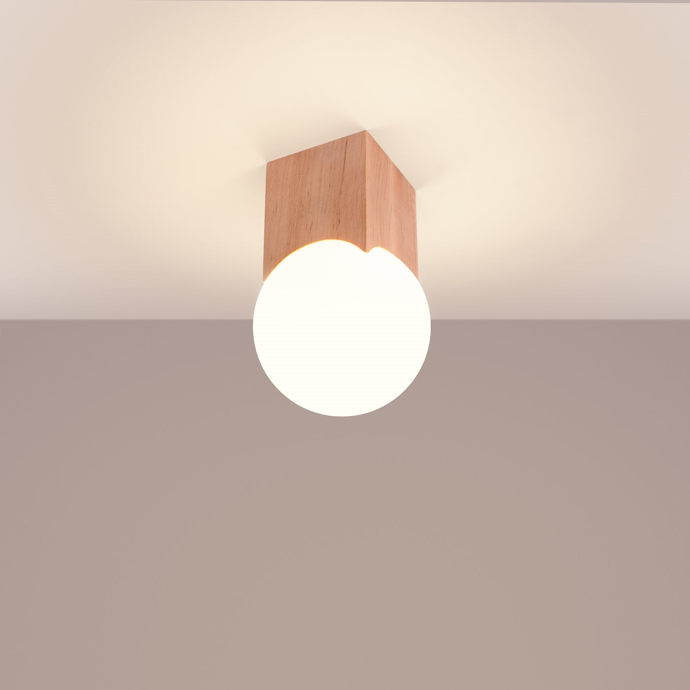 Deckenleuchte SOLIS Naturholz Sollux Lighting