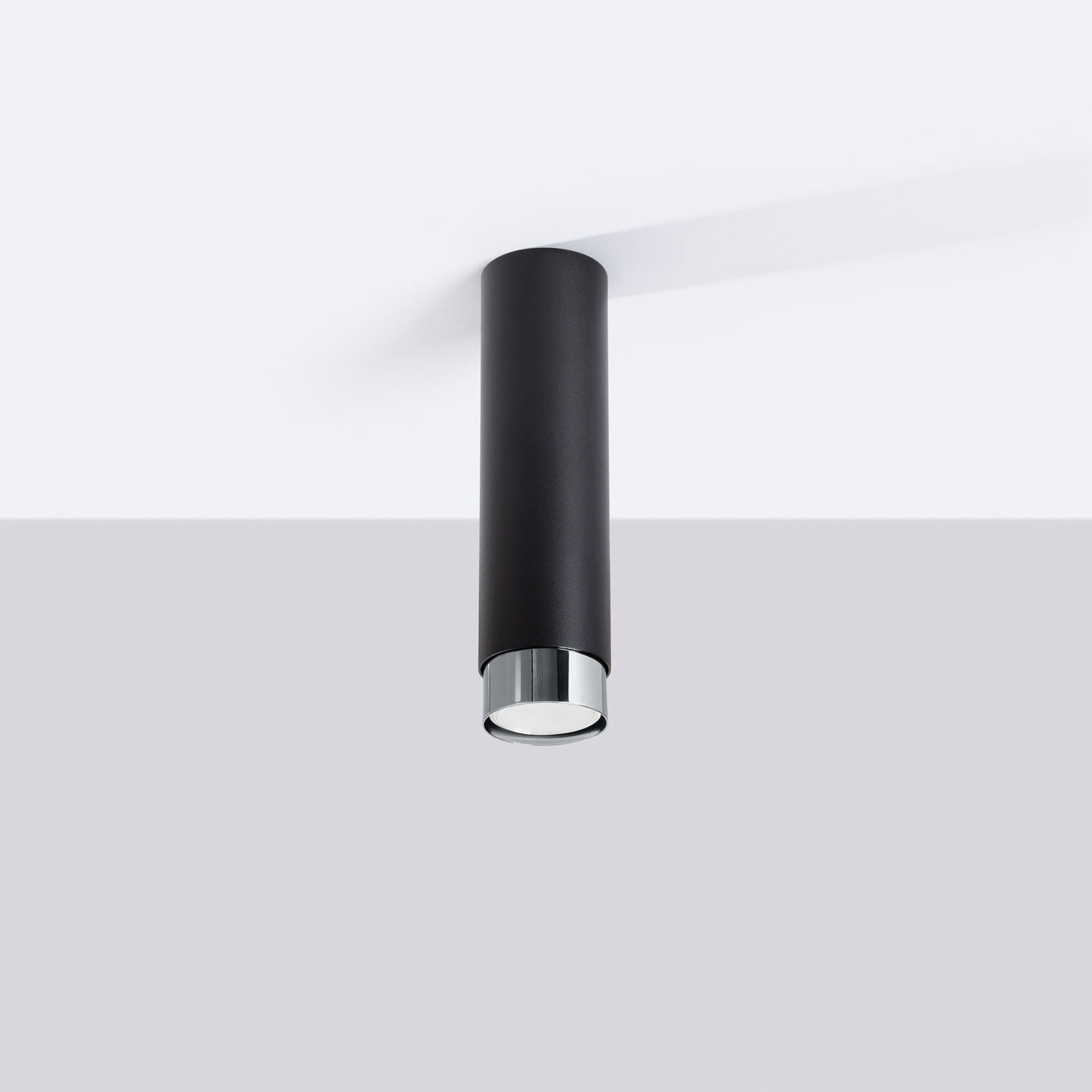 Deckenleuchte - Spot - Strahler NERO 22,5 Schwarz & Chrom Sollux Lighting
