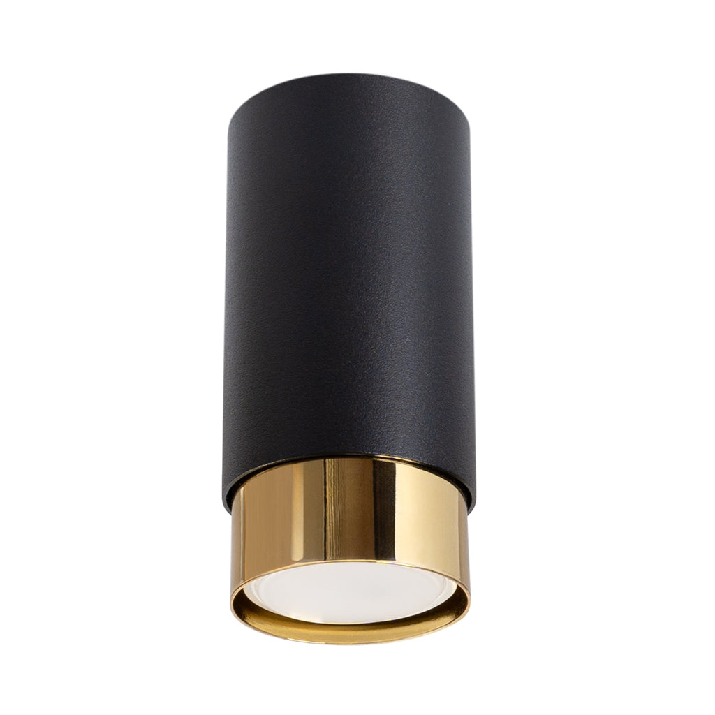 Deckenleuchte - Spot - Strahler NERO 12,5 Schwarz & Golden Sollux Lighting