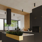 Deckenleuchte - Spot - Strahler NERO 22,5 Schwarz & Golden Sollux Lighting