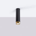 Deckenleuchte - Spot - Strahler NERO 22,5 Schwarz & Golden Sollux Lighting