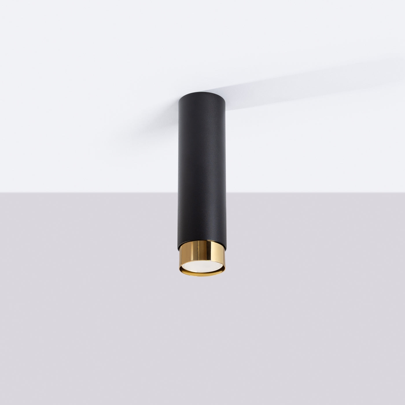 Deckenleuchte - Spot - Strahler NERO 22,5 Schwarz & Golden Sollux Lighting