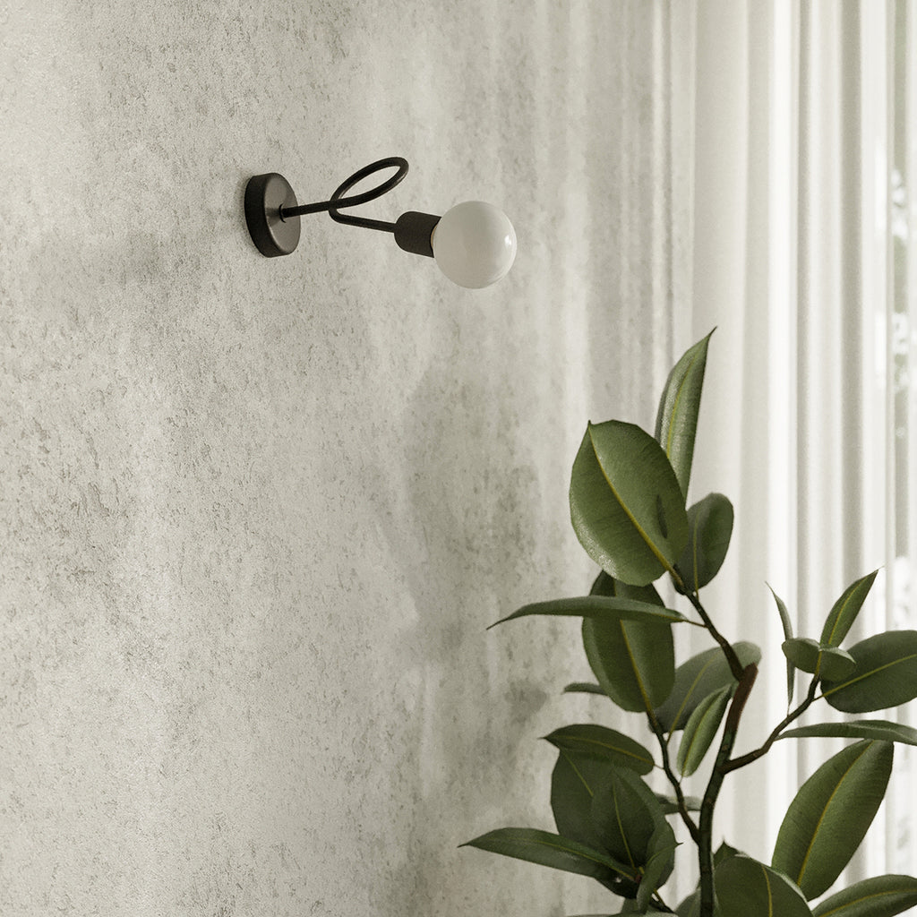 Wandleuchte LOOP schwarz Sollux Lighting