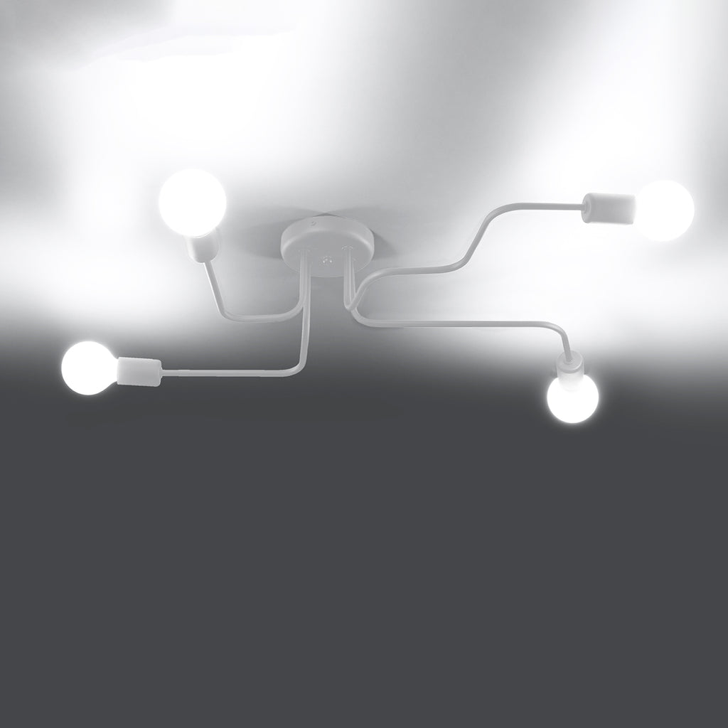 Deckenleuchte VECTOR 4 weiß Sollux Lighting