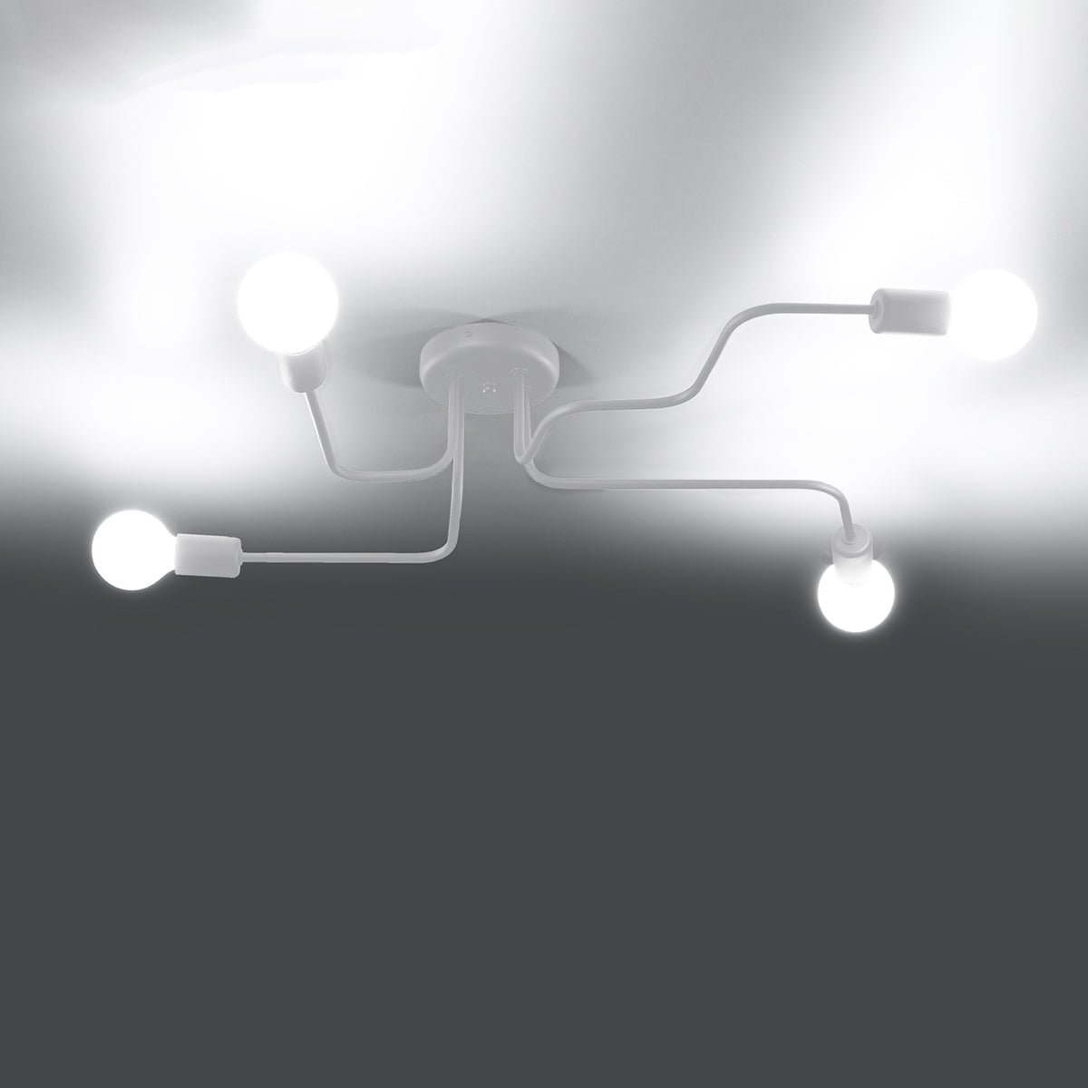 Deckenleuchte VECTOR 4 weiß Sollux Lighting