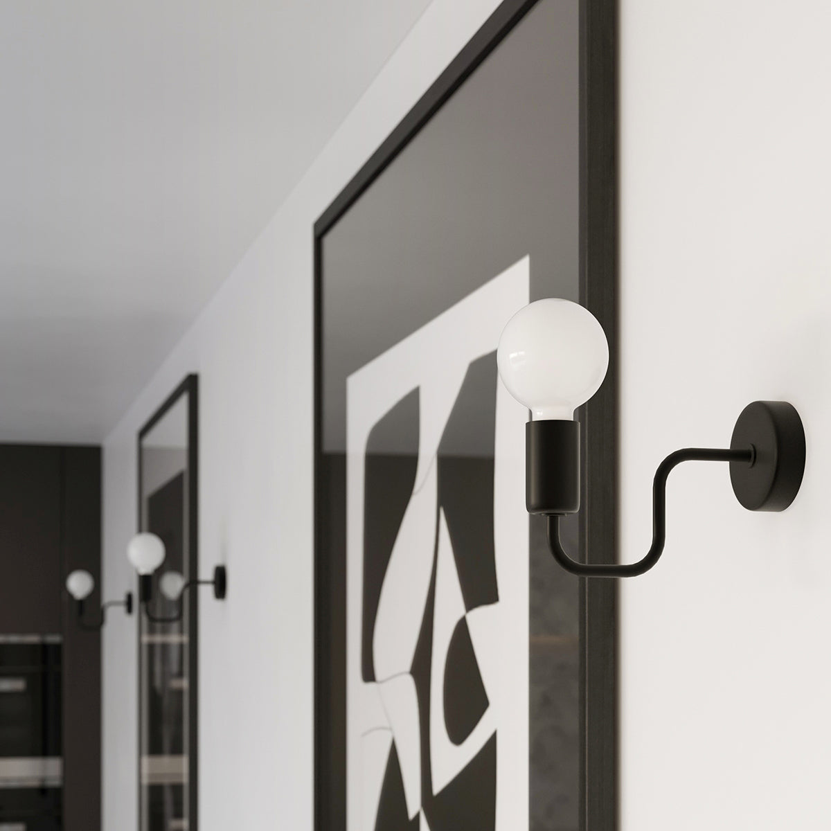 Wandleuchte VECTOR schwarz Sollux Lighting