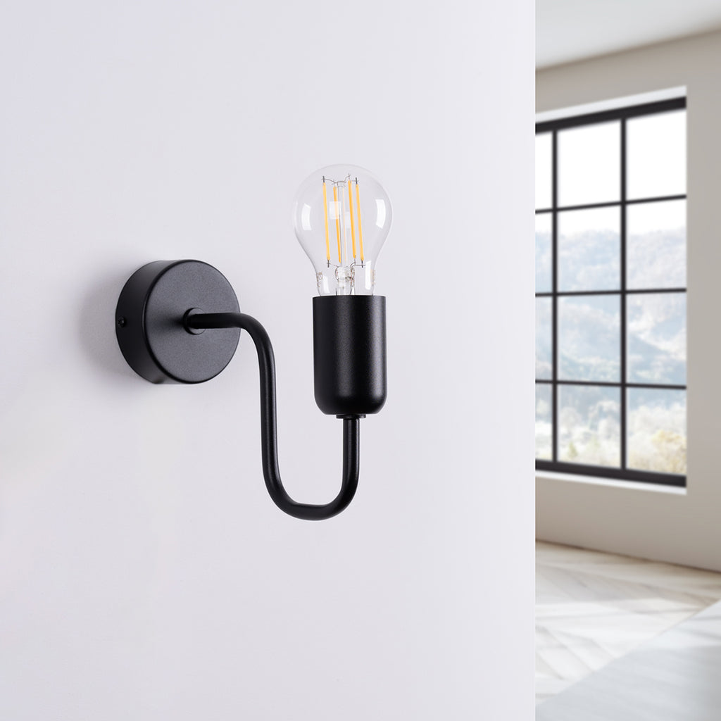 Wandleuchte VECTOR schwarz Sollux Lighting