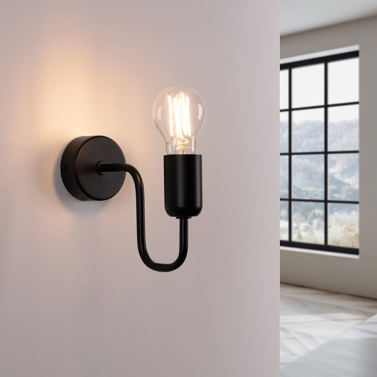 Wandleuchte VECTOR schwarz Sollux Lighting