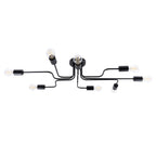 Deckenleuchte VECTOR 8 schwarz Sollux Lighting