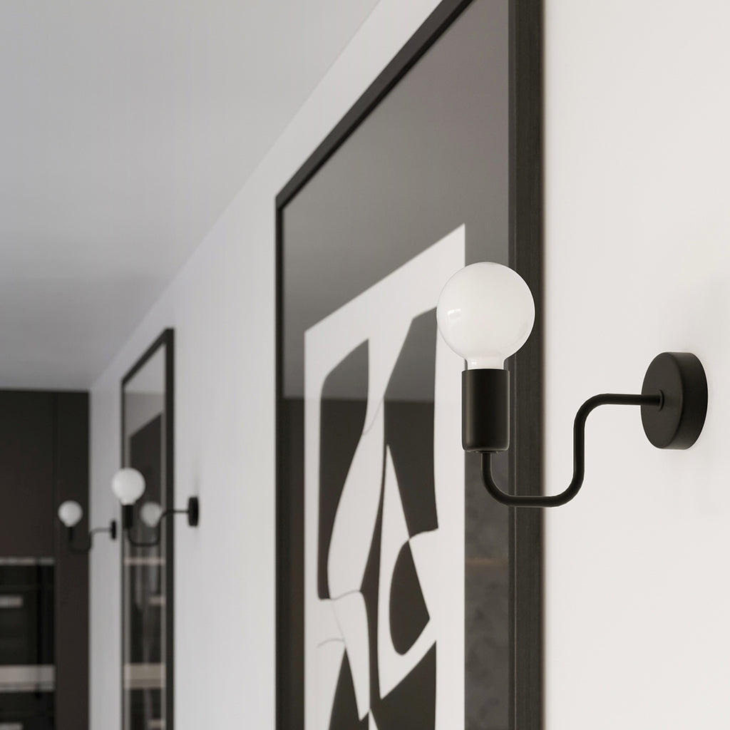 Deckenleuchte VECTOR 8 schwarz Sollux Lighting