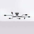 Deckenleuchte VECTOR 8 schwarz Sollux Lighting