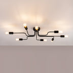 Deckenleuchte VECTOR 8 schwarz Sollux Lighting