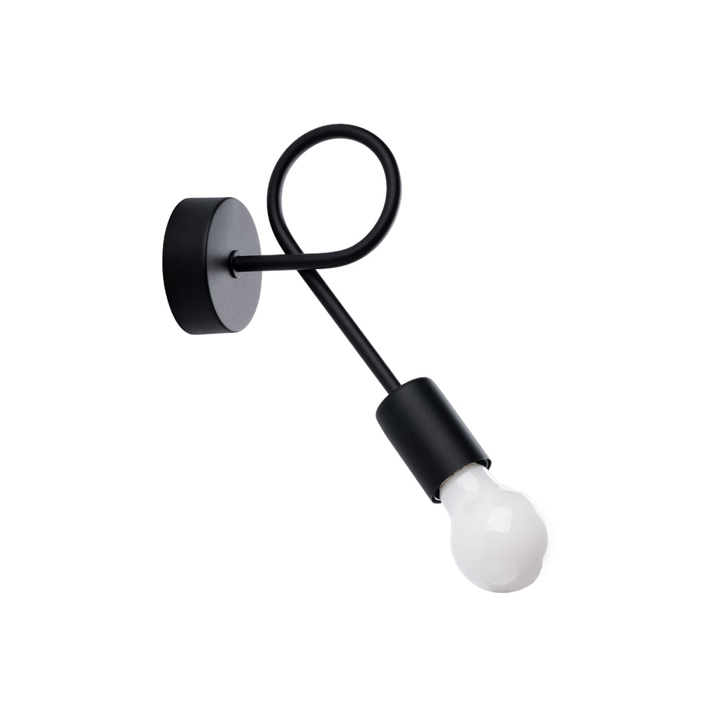 Wandleuchte LEVAR schwarz Sollux Lighting